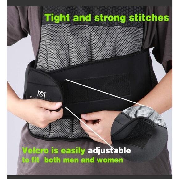 NEW Adjustable 10lb Weighted Vest Women Men with Reflective Design - Picture 5 of 12